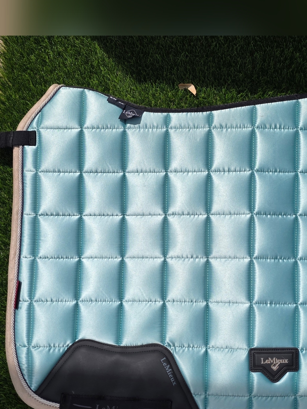 LeMieux Aqua Blue Quilted Saddle Pad for Horses